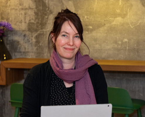 Fagsjef på emballasje i Norsirk, Eva Maridatter.